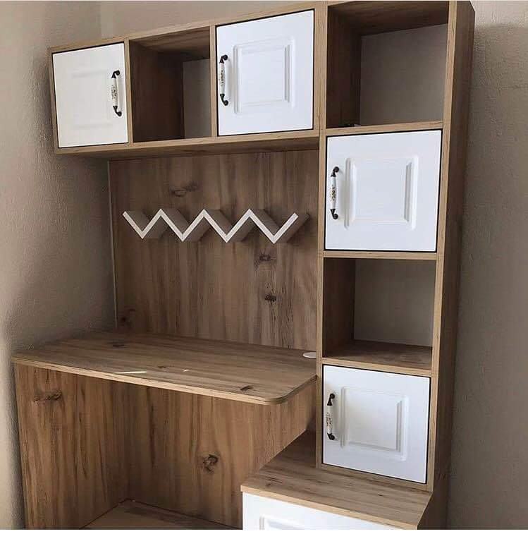 Desk with Multiple Shelves
