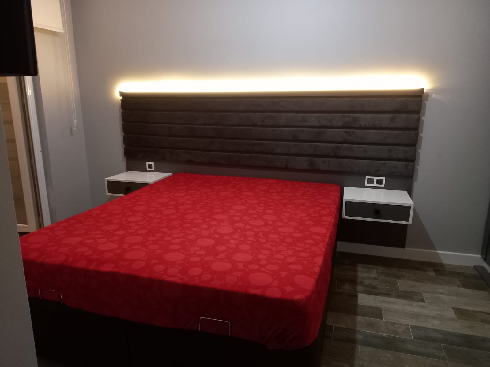 Bedroom with Lighting