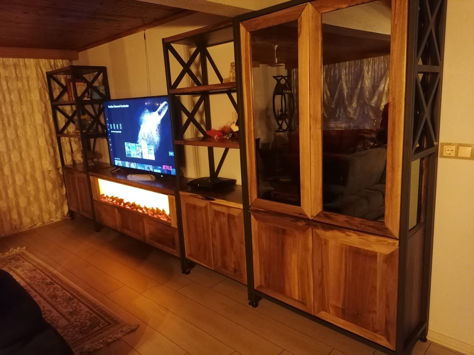 Wooden-Style Living Room
