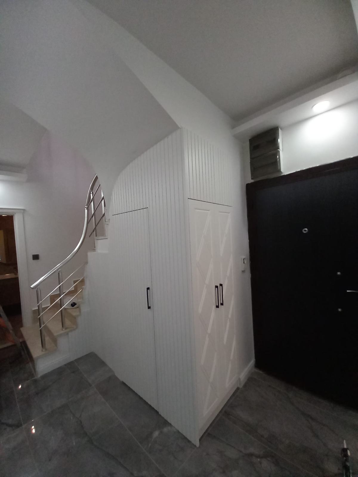 Under-Stair Coat Rack Cabinet